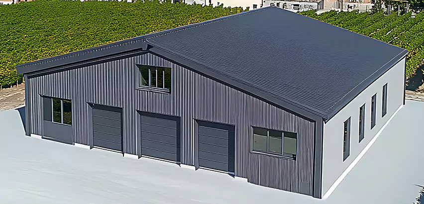 Corrugated Garage Roof Repair in Madison