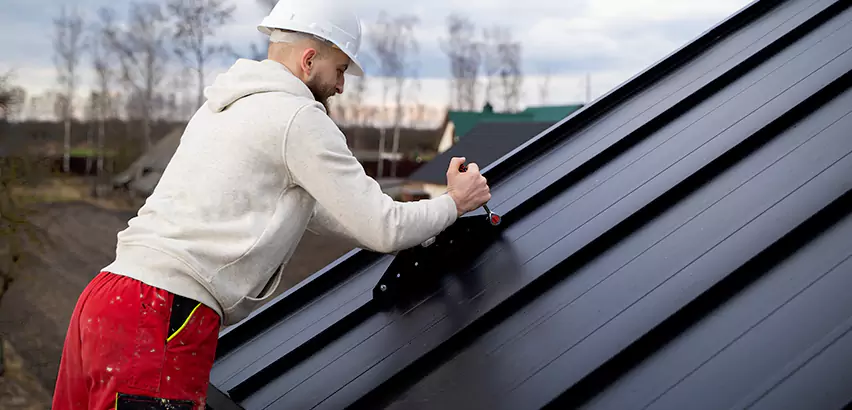 Tin Roof Ridge Cap Installation in Madison